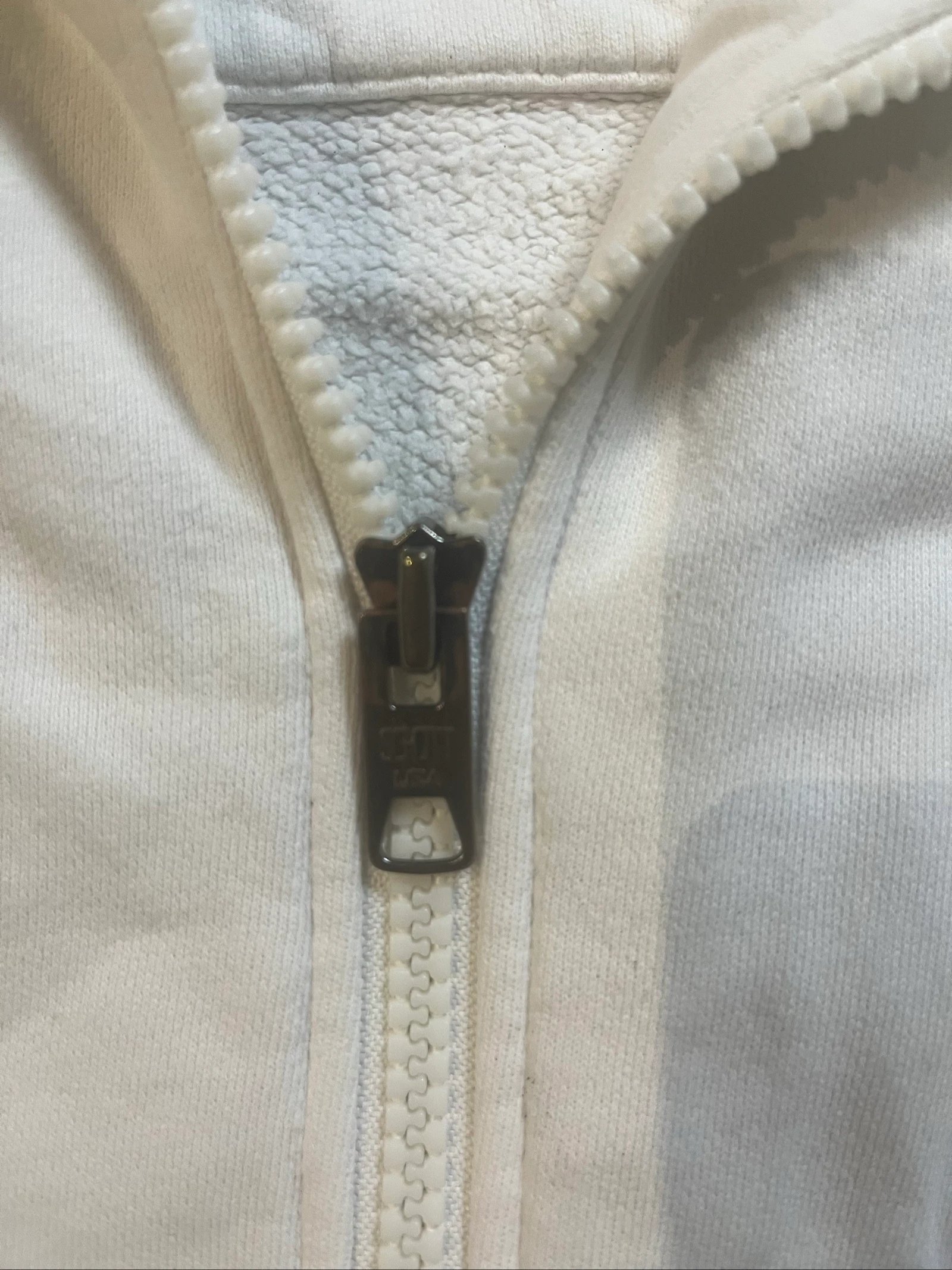 Sweatshirt com capuz branco vintage com zíper - Schott NYC - tamanho S - em ótimo estado – photo 3